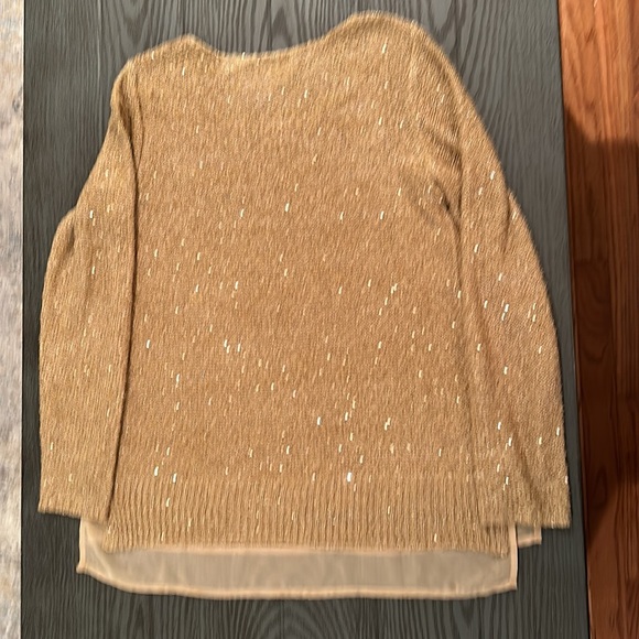 Alfani Gold Sparkly Sweater - Like new - Picture 4 of 7